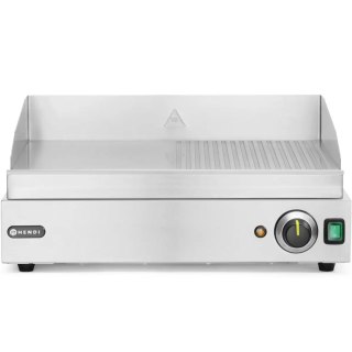 Płyta grzewcza grillowa Profi Line gładka-ryflowana do pracy ciągłej 2400W - Hendi 203156