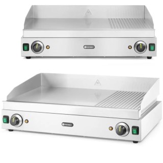 Płyta grzewcza grillowa Profi Line gładka-ryflowana podwójna do pracy ciągłej 3500W - Hendi 203163