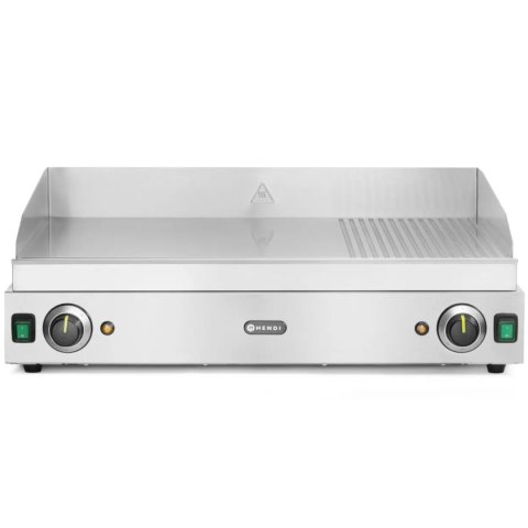 Płyta grzewcza grillowa Profi Line gładka-ryflowana podwójna do pracy ciągłej 3500W - Hendi 203163
