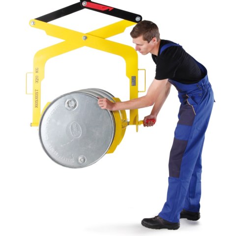 Podnośnik uchwyt do bezpiecznego podnoszenia i przewożenia beczek 200L