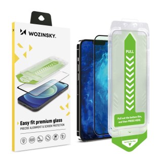 Szkło hartowane 9H z ramką montażową do iPhone 13 Pro Premium Glass czarne