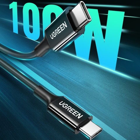 Kabel przewód USB-C do USB-C 480Mb/s 5A 2m czarny