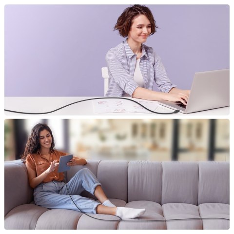 Kabel przewód USB - USB-C 3A 1.2m czarny