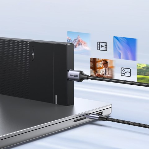 Kabel przewód do dysku SSD USB-C - micro USB-B 3.0 5Gb/s 3A 1m szary