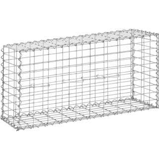 Kosz gabionowy ze stali galwanizowanej 102 x 32 x 51 cm - 2 szt.
