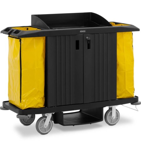 Wózek hotelowy serwisowy do sprzątania na klucz 2 worki 162 x 60 x 127 cm