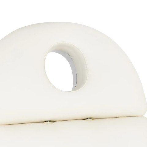 Fotel kosmetyczny do masażu tatuażu SPA 150 kg TERAMO - biały