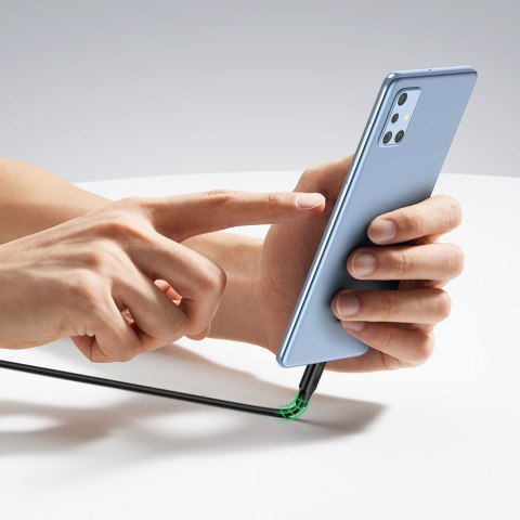 Kabel przewód USB-C PD QC 100W 5A 480Mb/s 1.5m czarny