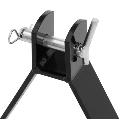 Zaczep traktora trzypunktowy do przyczepy rębaka z głowicą kulową