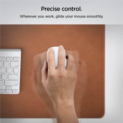 Podkładka mata na biurko pod myszkę laptop antypoślizgowa gamingowa 90x40cm brązowa