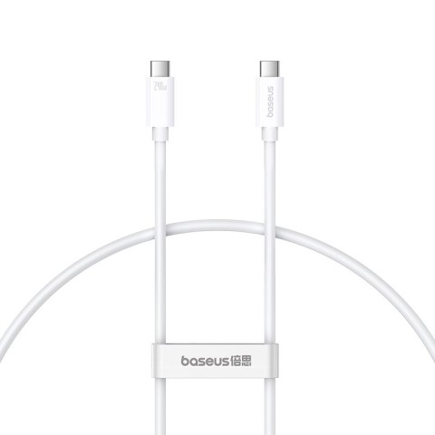 Kabel przewód USB-C - USB-C 240W PD 8K 60Hz 40Gb/s 1m biały