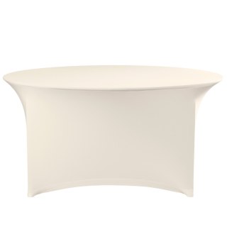 Obrus okrągły bez prasowania śr. 180cm tkanina Jersey kremowy - Hendi 814444