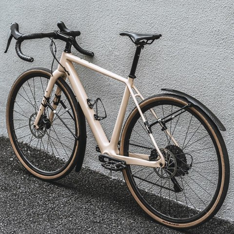 Błotnik rowerowy uniwersalny tylny przedni z regulacją - czarny