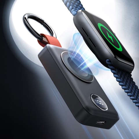 Powerbank kieszonkowy brelok 2000mAh 3W do Apple Watch czarny