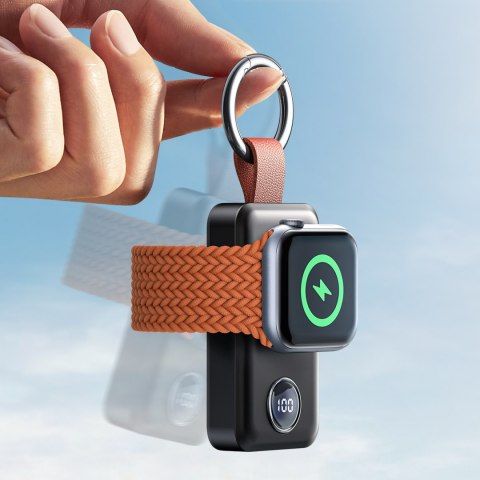 Powerbank kieszonkowy brelok 2000mAh 3W do Apple Watch czarny