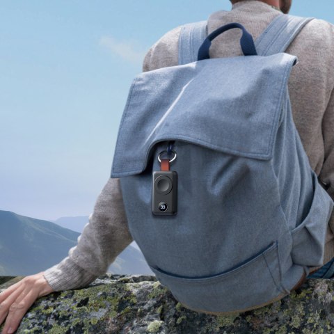 Powerbank kieszonkowy brelok 2000mAh 3W do Apple Watch czarny