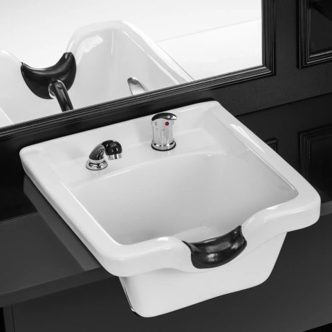 Konsola konsoleta fryzjerska barberska z myjką i lustrem 167 x 45 x 200 cm