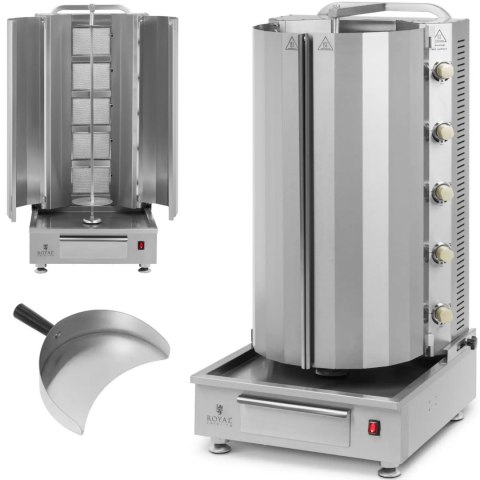 Opiekacz grill do kebaba gyrosa gazowy do 80 kg mięsa 20 kW