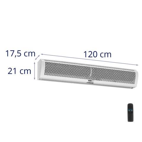 Kurtyna powietrzna grzejnik elektryczny ścienny z pilotem 3030 m3/h 170 W