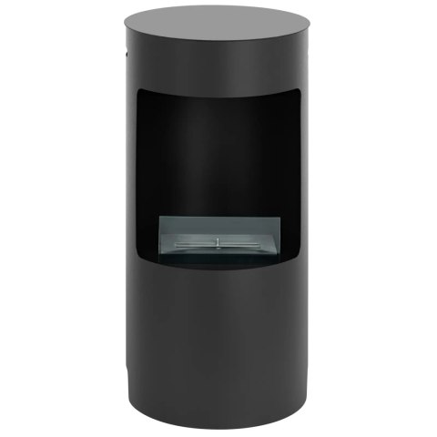 Biokominek wolnostojący stalowy wys. 80cm śr. 40cm czarny