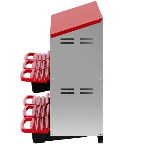 Gniazdo dla kur niosek ścienne 6 komór STAL 81 x 52.5 x 79 cm