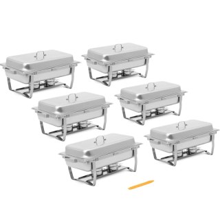 Podgrzewacz do potraw bemar bufetowy na pastę GN 1/1 7.5 l STAL- zestaw 6 szt.