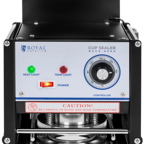 Zgrzewarka zamykarka do kubków automatyczna 500 szt./h śr. 95/90 wys. 180 mm