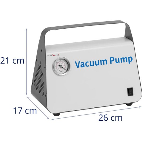 Pompa próżniowa bezolejowa z manometrem 0.8 bar 15 l/min