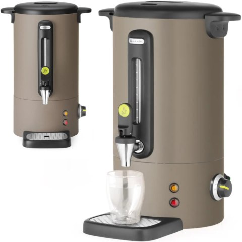 Warnik do wody grzanego wina z kranem tacką ociekową 9 l 950 W - taupe