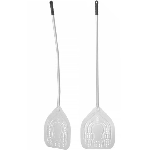 Łopata do pizzy Arena kwadratowa perforowana z wygiętym uchwytem 325 x 1475 mm