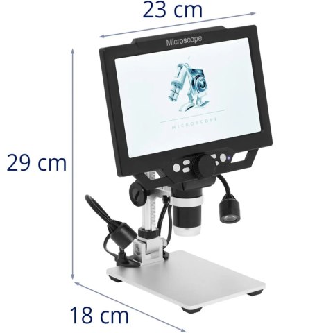 Mikroskop cyfrowy z wyświetlaczem LCD Full HD 16 MP 1600x