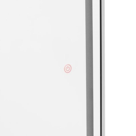 Konsola konsoleta fryzjerska lustro z oświetleniem LED ośmiokątne 180 x 70 cm - srebrne