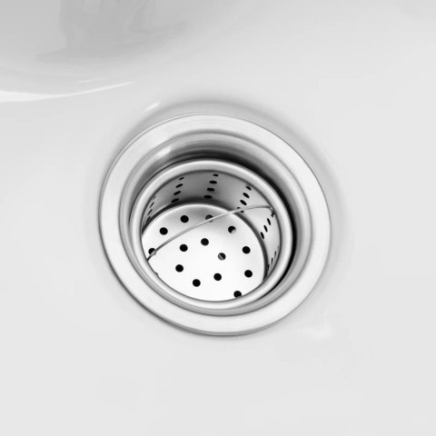 Myjka fryzjerska umywalka uchylna z baterią wężem - biała