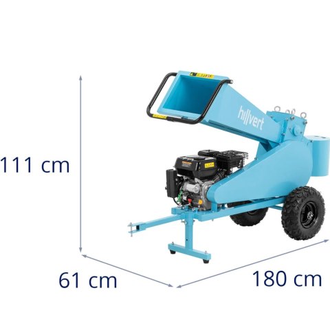 Rozdrabniacz rębak spalinowy do gałęzi krzewów śr. 7 cm 7 KM