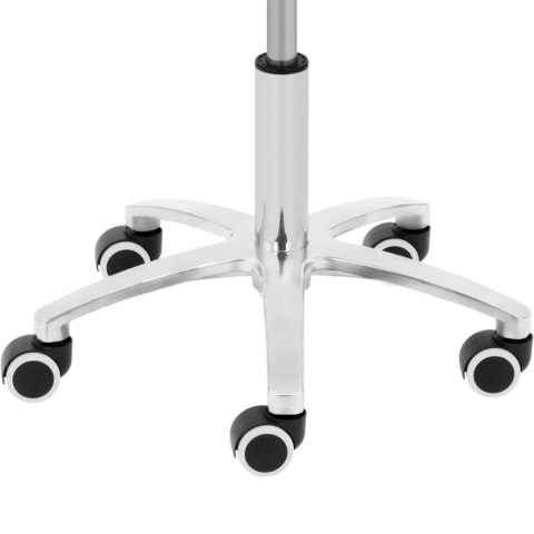 Taboret stołek kosmetyczny na kółkach do 120 kg COMO - czarny