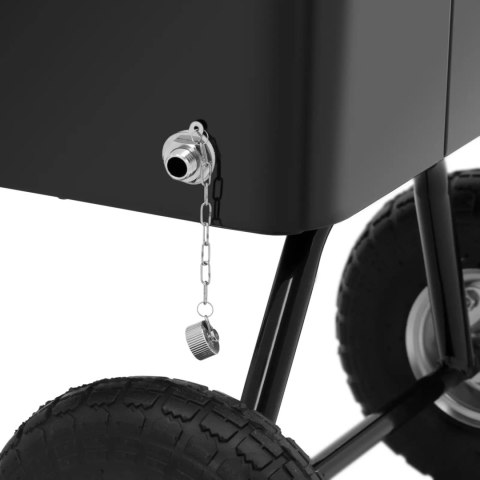 Wózek chłodniczy lodówka barek ogrodowy na lód napoje z otwieraczem 76 l