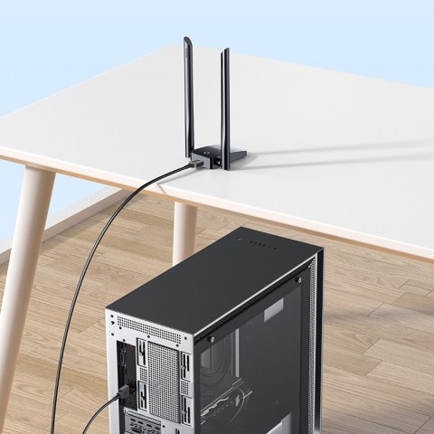 Karta sieciowa USB WiFi 2.4GHz 5GHz FastJoy Access Point 1300 Mb/s - czarna