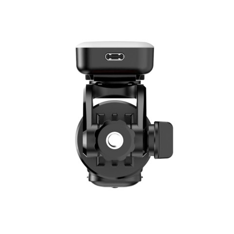 Selfie stick teleskopowy z pilotem + 2x lampka LED stojak tripod na telefon 1.3m - czarny