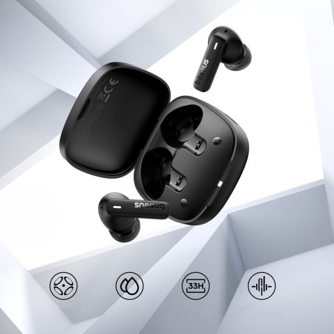 Słuchawki bezprzewodowe Bowie E19 TWS dokanałowe USB-C - czarne