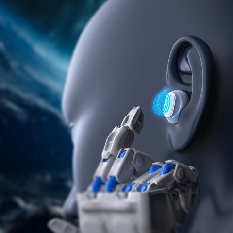 Słuchawki dokanałowe MEMS bezprzewodowe TWS Bluetooth 5.3 - białe