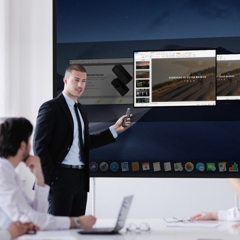 Wskaźnik laserowy Orange Dot bezprzewodowy do prezentacji - szary