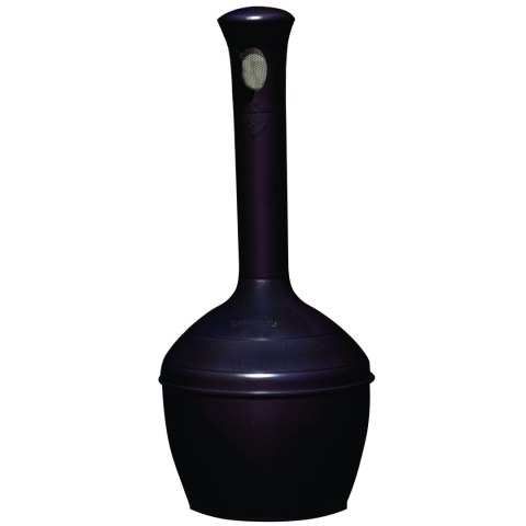 Popielniczka wolnostojąca zewnętrzna czarna z pojemnikiem 15L śr. 33cm wys. 100cm