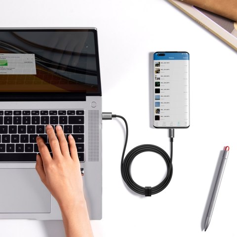 Kabel przewód Superior Series USB-A - USB-C 100W 1m - czarny