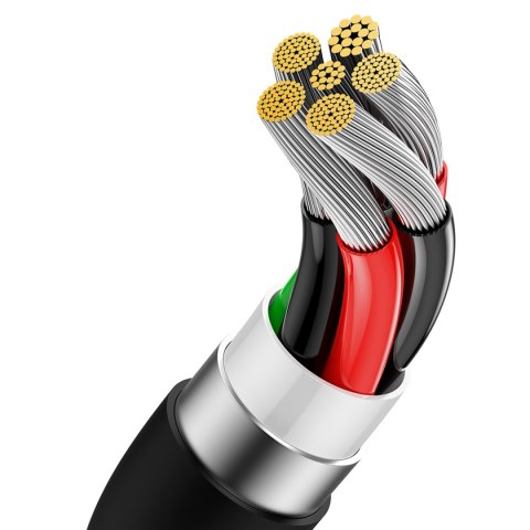 Kabel przewód Superior Series USB-A - USB-C 100W do Huawei Honor 1.5m - czarny