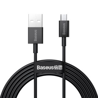Kabel przewód Superior USB-A - micro USB 2A 2m - czarny