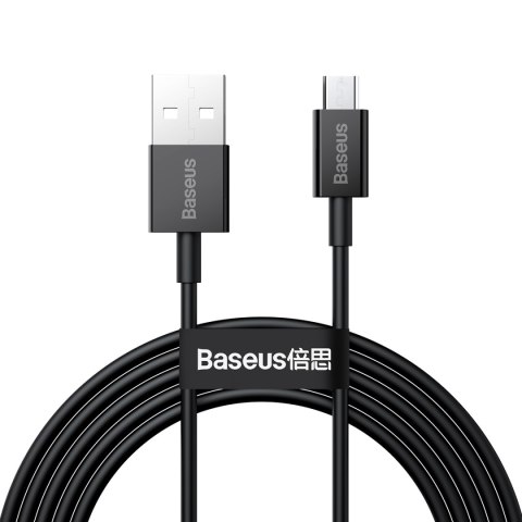 Kabel przewód Superior USB-A - micro USB 2A 2m - czarny