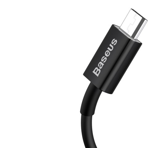 Kabel przewód Superior USB-A - micro USB 2A 2m - czarny