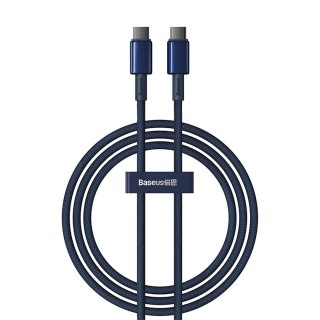 Kabel przewód Tungsten Gold USB-C - USB-C 100W 1m - granatowy