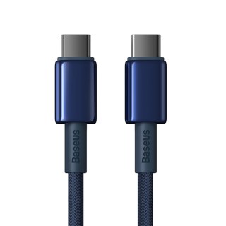 Kabel przewód Tungsten Gold USB-C - USB-C 100W 2m - granatowy