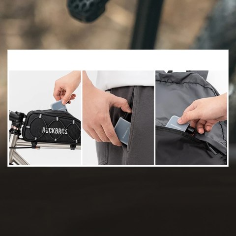 MINI Pompka rowerowa elektryczna USB Schrader Presta 6.9bar 100PSI - czarna